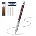 STAGEEK 0.9mm Mechanical Pencil, Metal Art & Drafting Pencil with Eraser and 60 HB Lead Refills, Professional Drawing Pencil for Artists, Office, Writing, Sketching, Drafting(Brown)